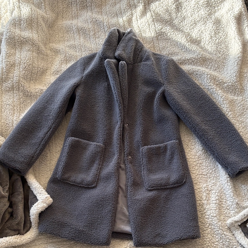 French Connection Gray Teddy Jacket - image 1